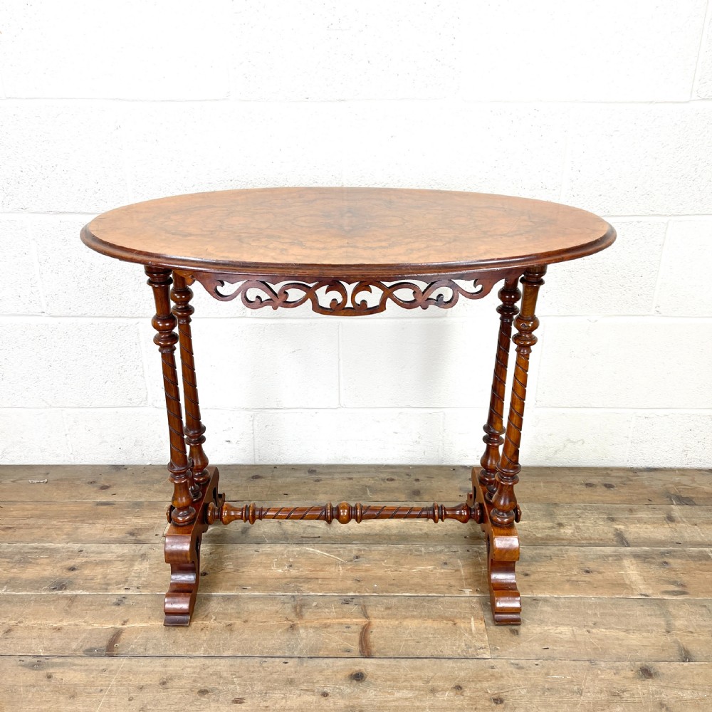 Antique Victorian Walnut Console Table