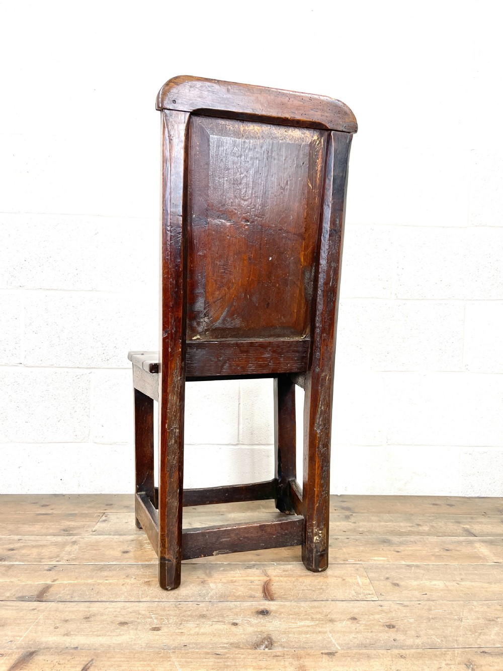Simple 18th Century Antique Oak Side Chair  View IX