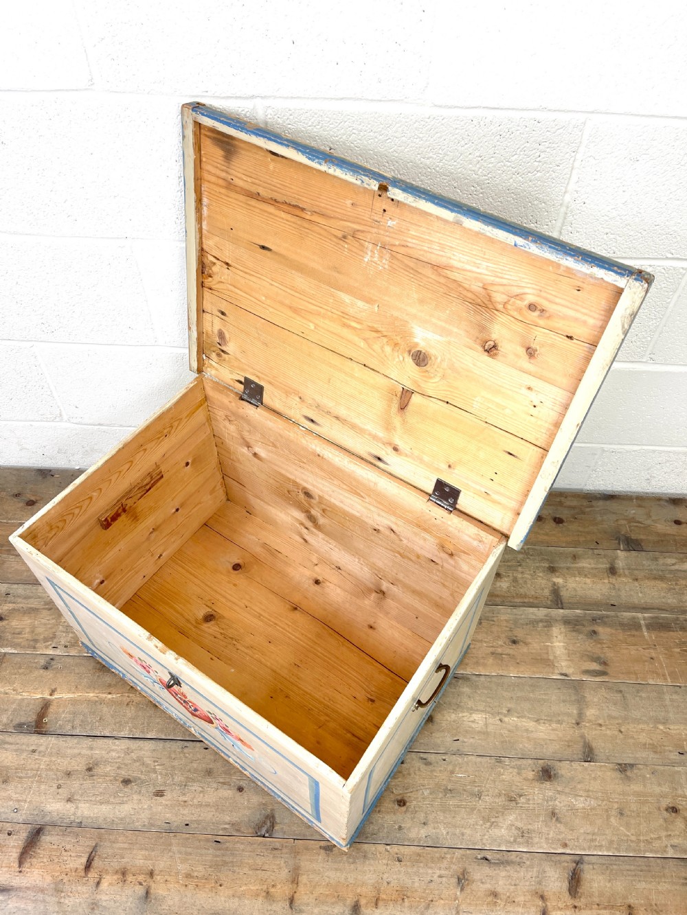 Antique Painted Chest with Floral Detail View VIII
