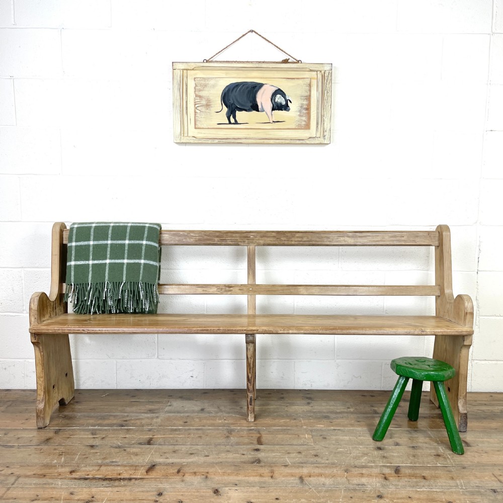 Rustic Pine Bench  View II
