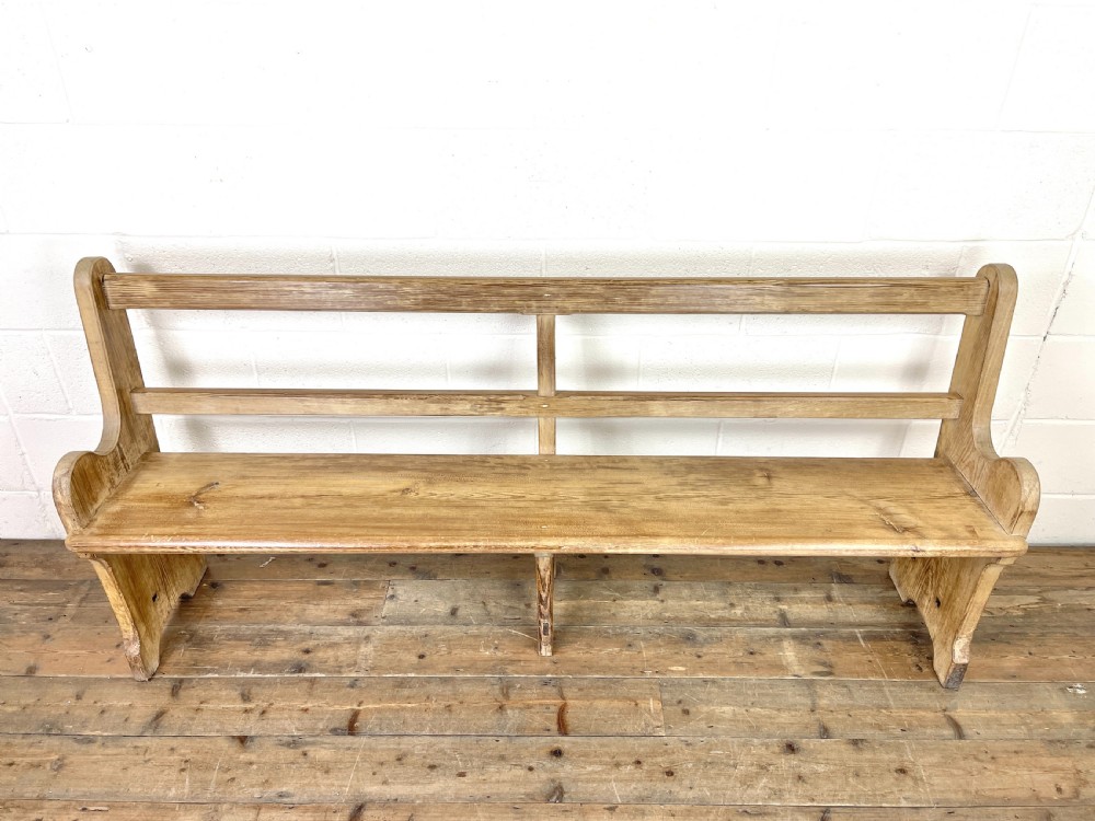 Rustic Pine Bench  View III