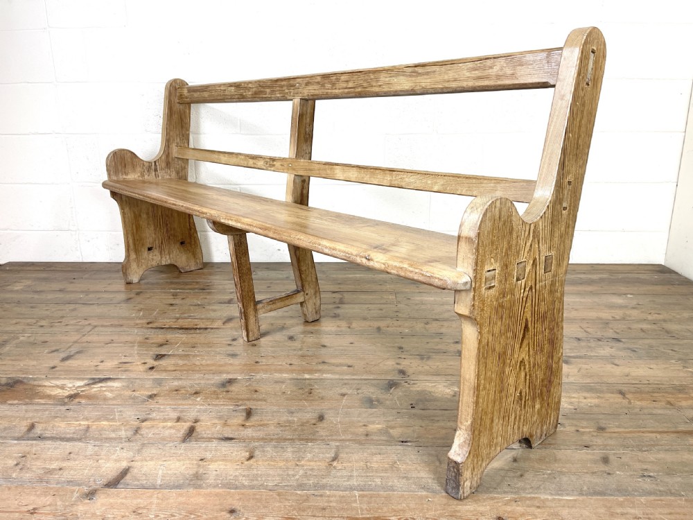 Rustic Pine Bench  View VI