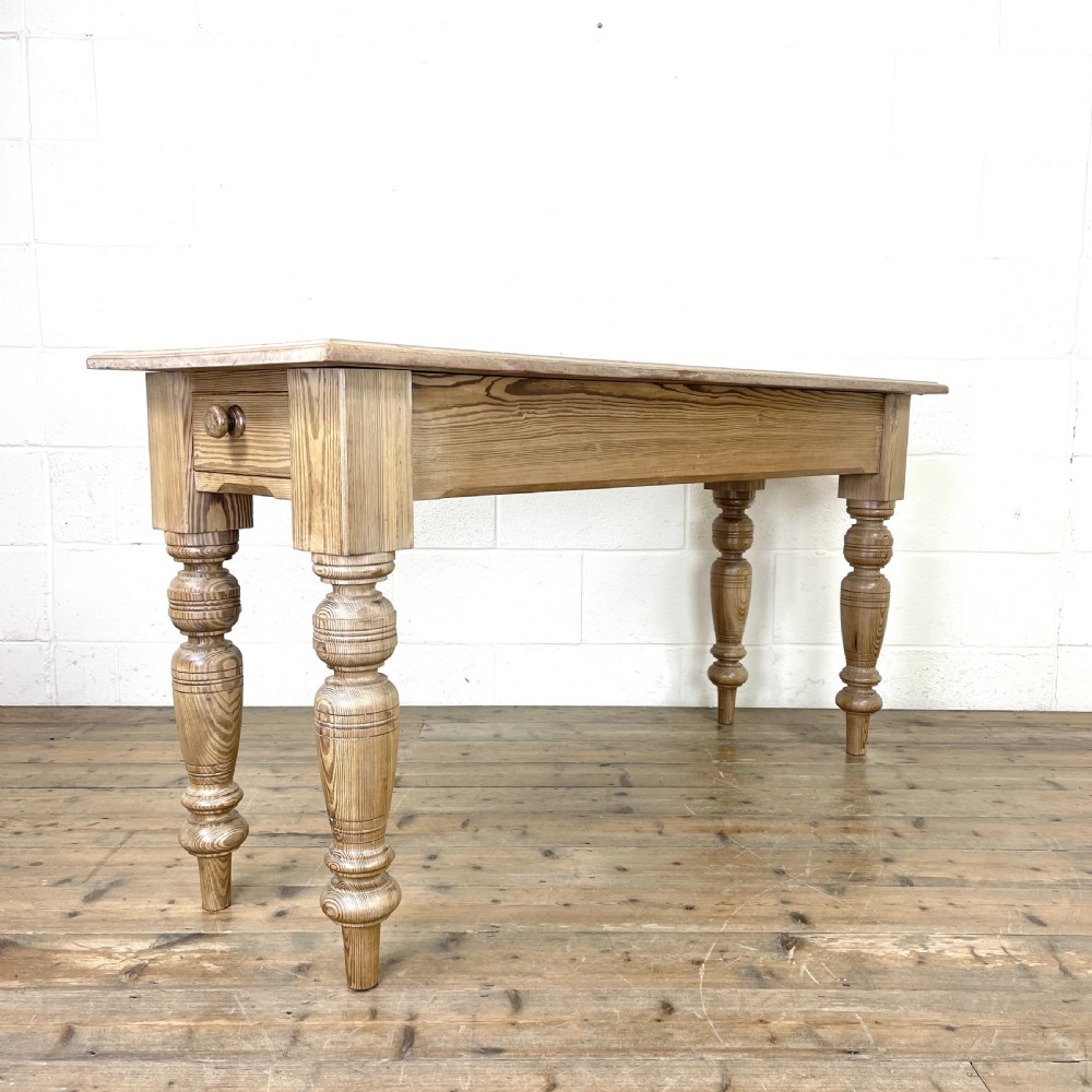 Antique Pitch Pine Table 