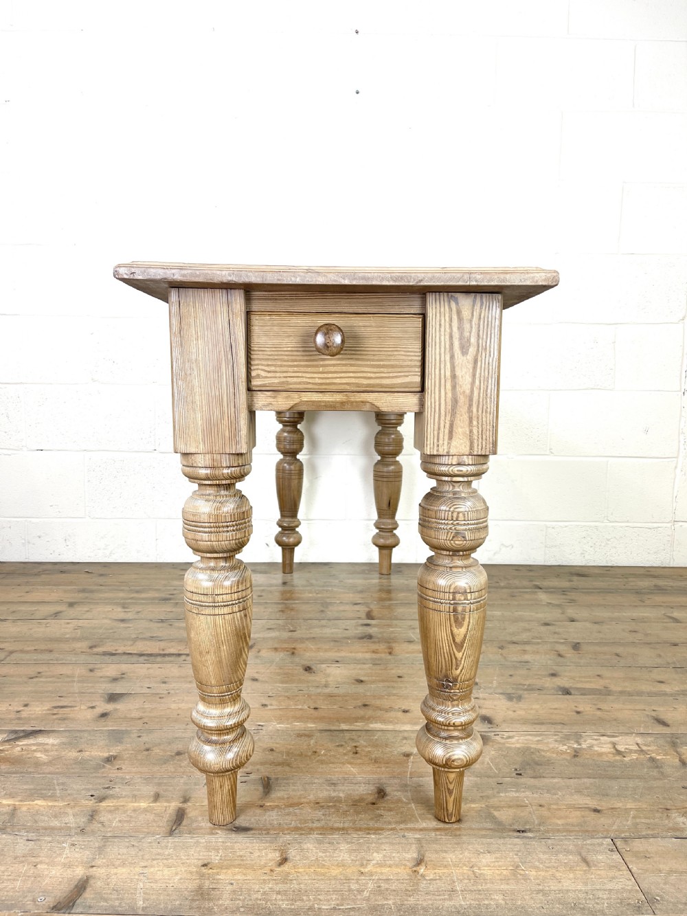 Antique Pitch Pine Table  View III