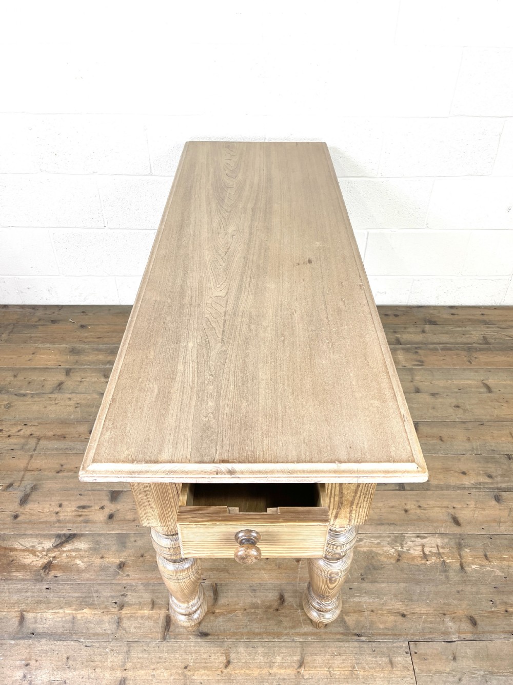 Antique Pitch Pine Table  View IV