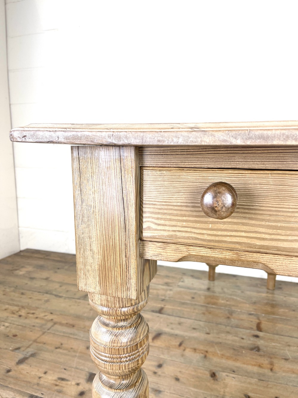 Antique Pitch Pine Table  View V