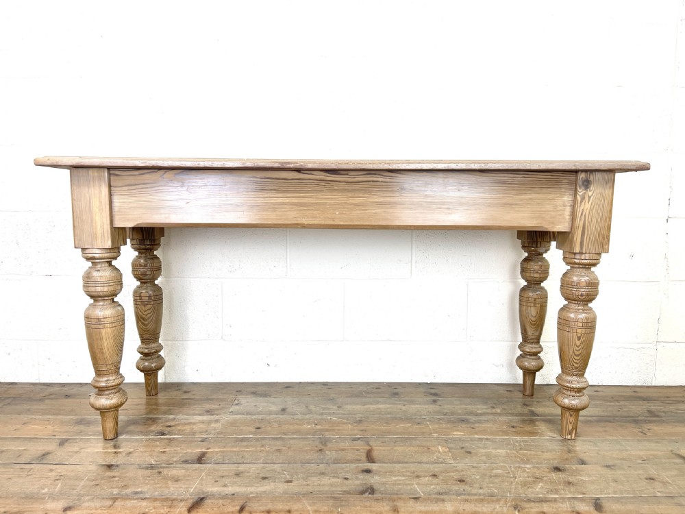 Antique Pitch Pine Table  View VII