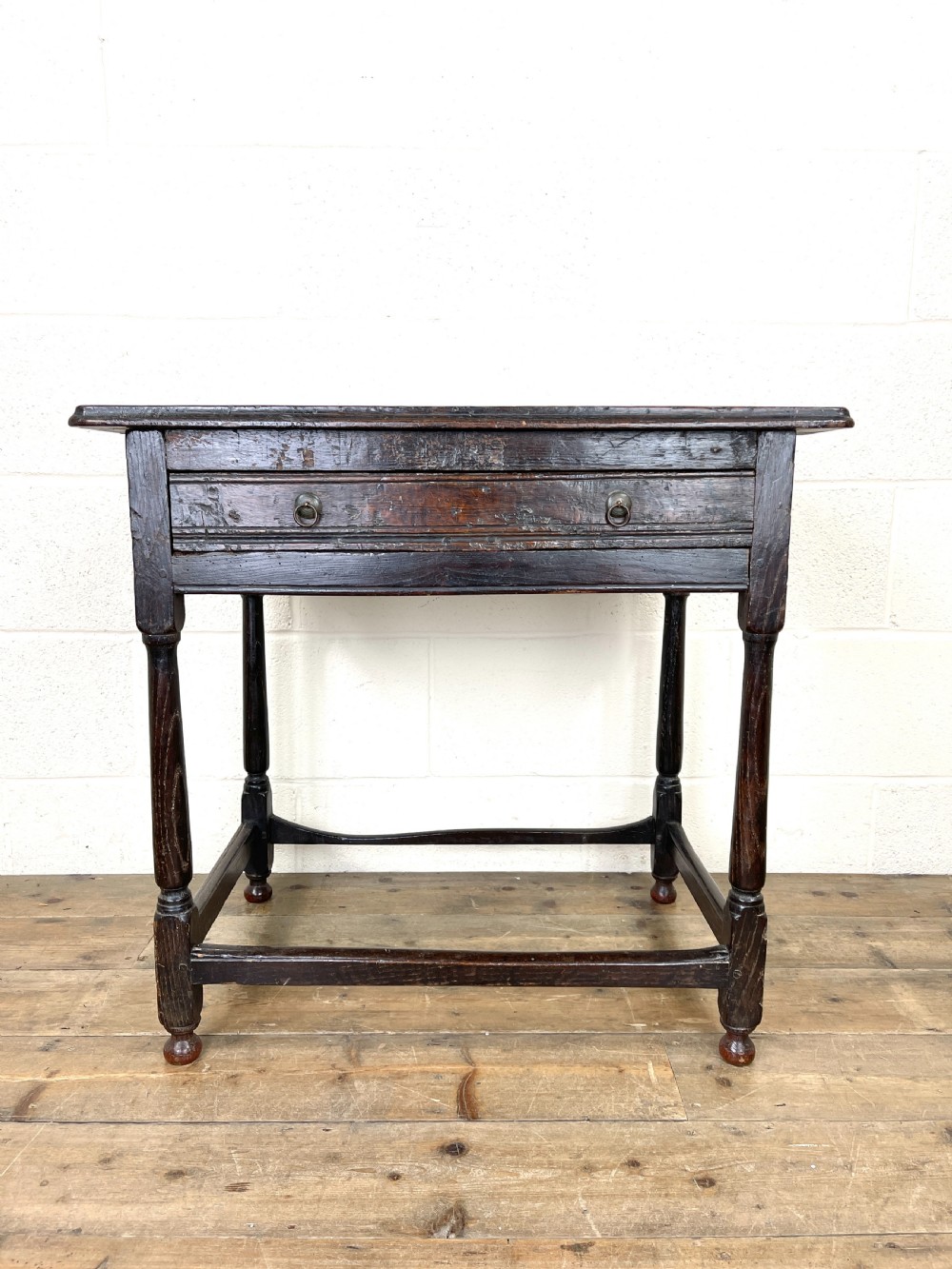 Antique Oak Side Table View III
