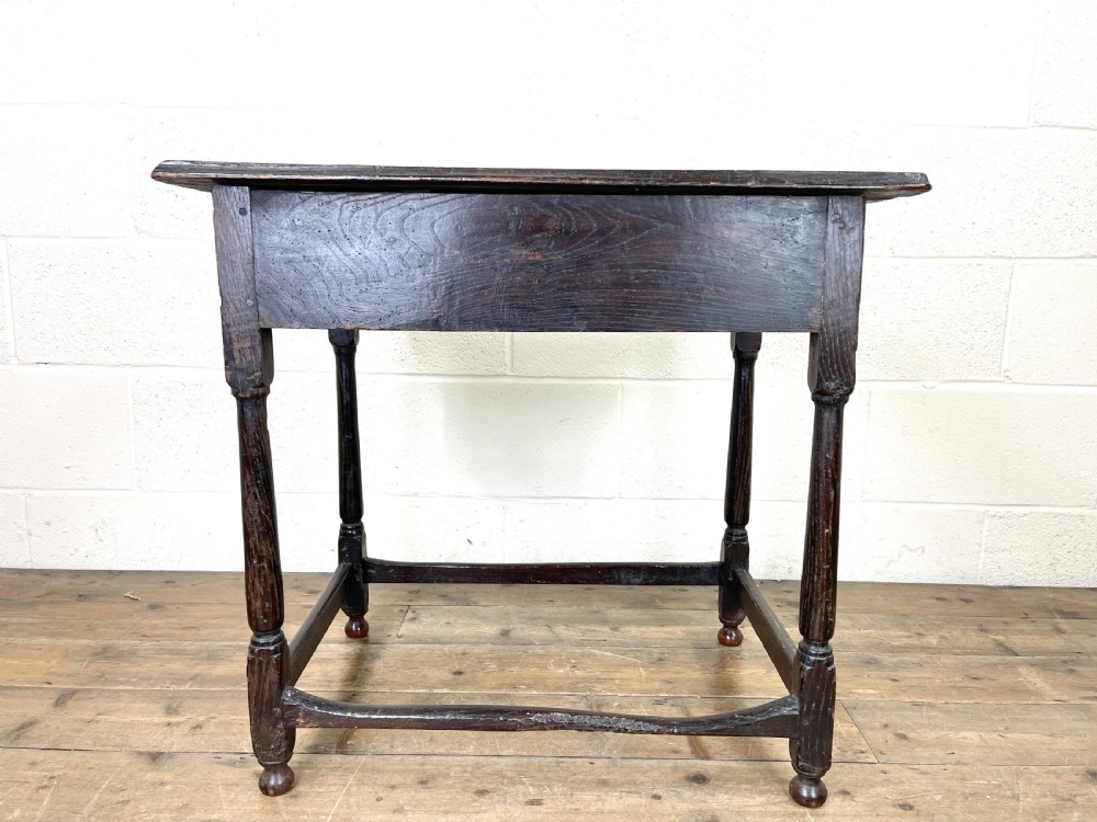 Antique Oak Side Table View X