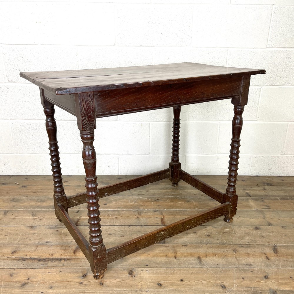 19th Century Antique Oak Side Table  View II