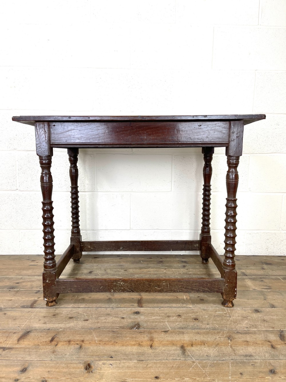 19th Century Antique Oak Side Table  View III