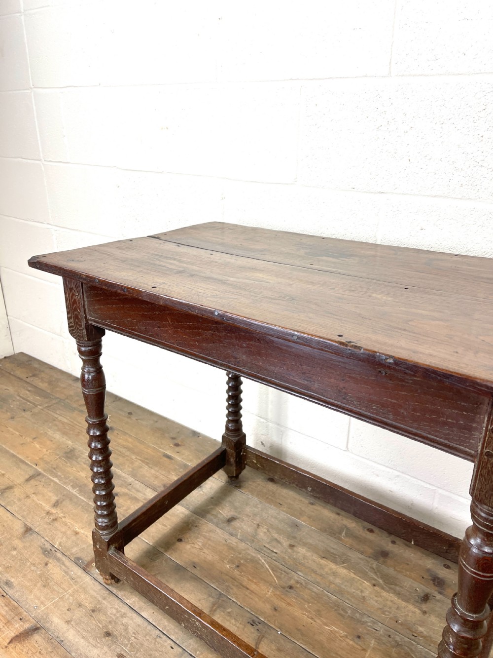 19th Century Antique Oak Side Table  View VII