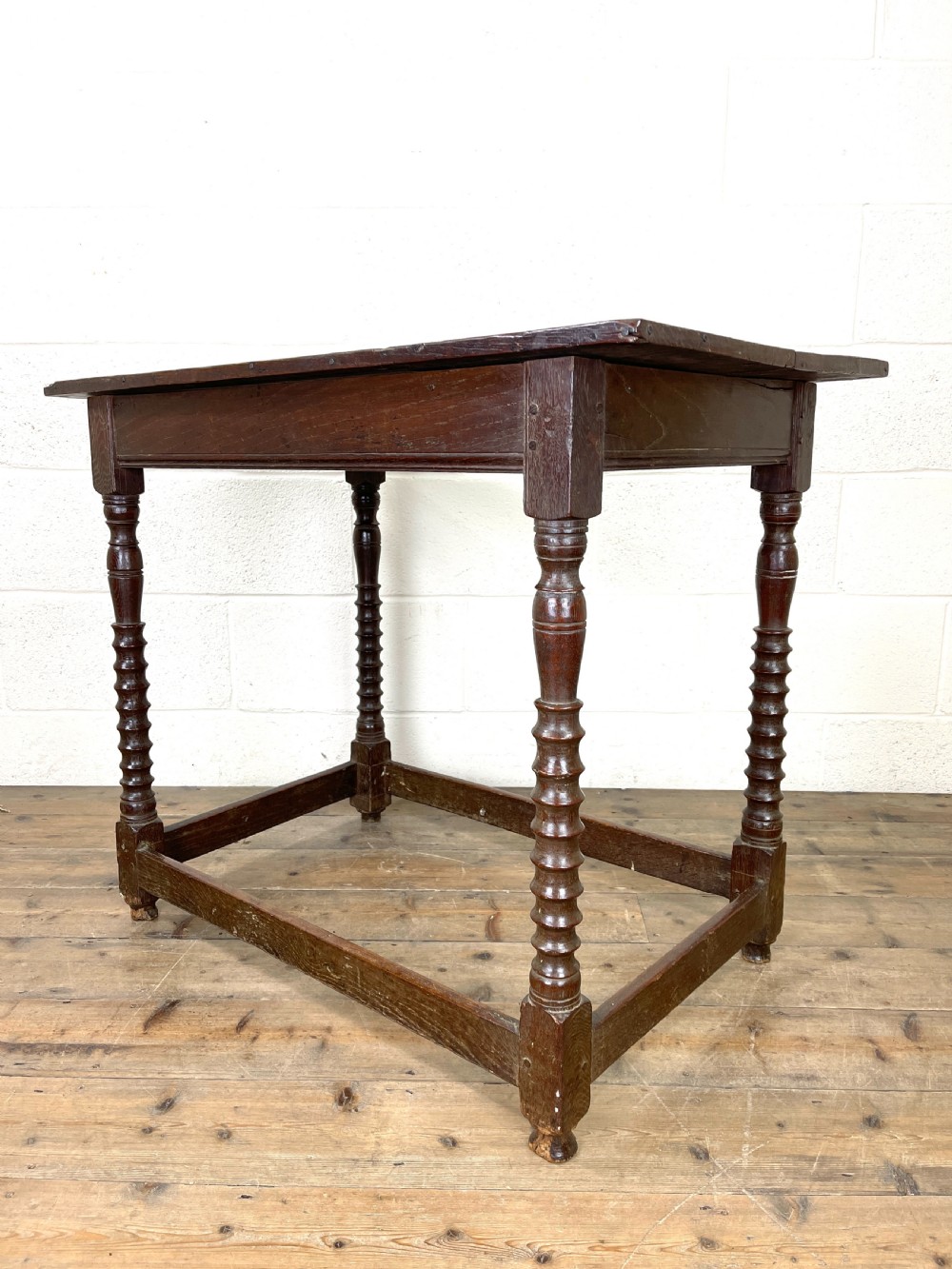 19th Century Antique Oak Side Table  View VIII