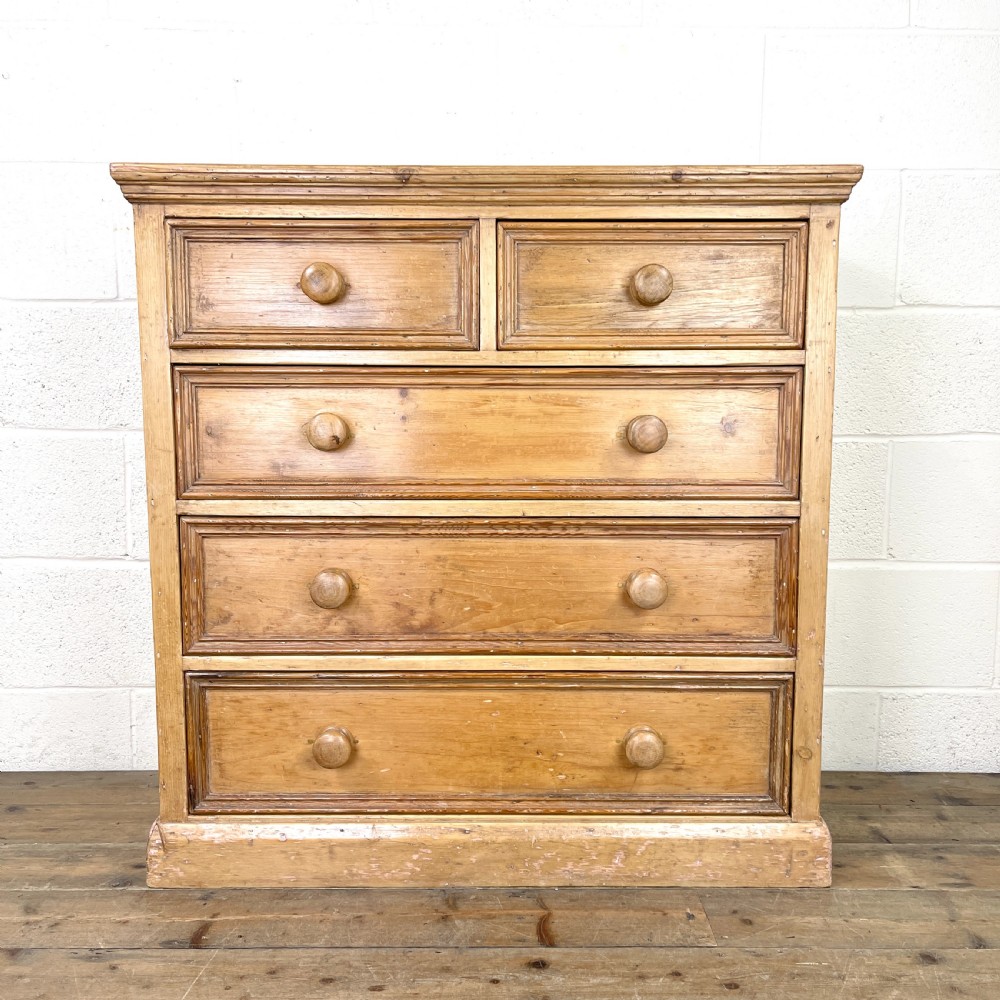 Antique Pine Chest of Drawers  View II