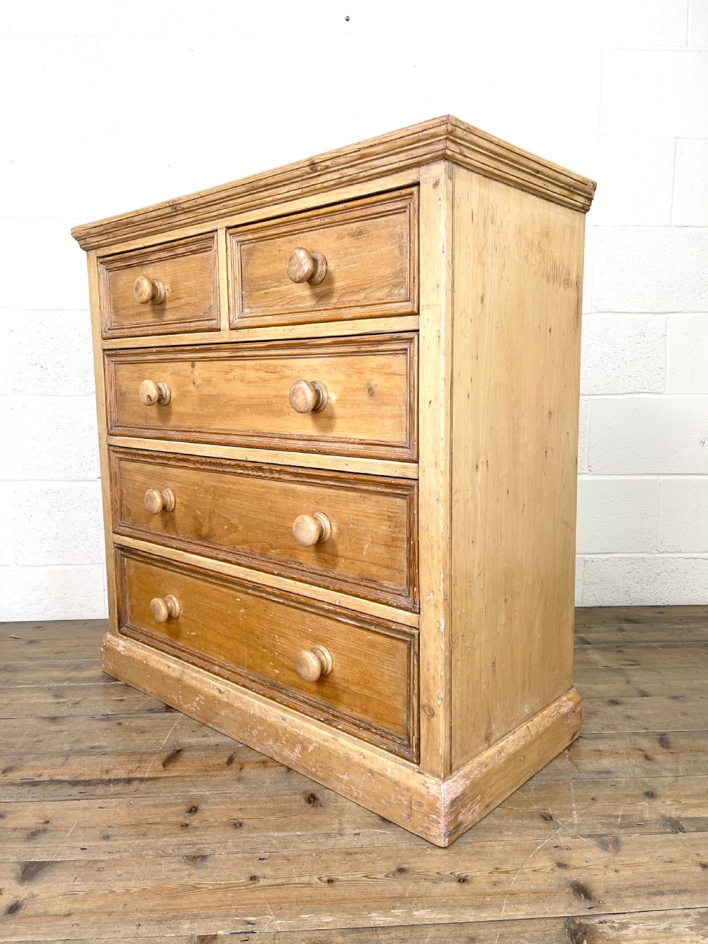 Antique Pine Chest of Drawers  View V