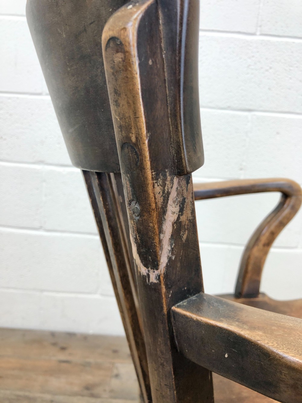 EARLY 20TH CENTURY ANTIQUE DESK CHAIR View X