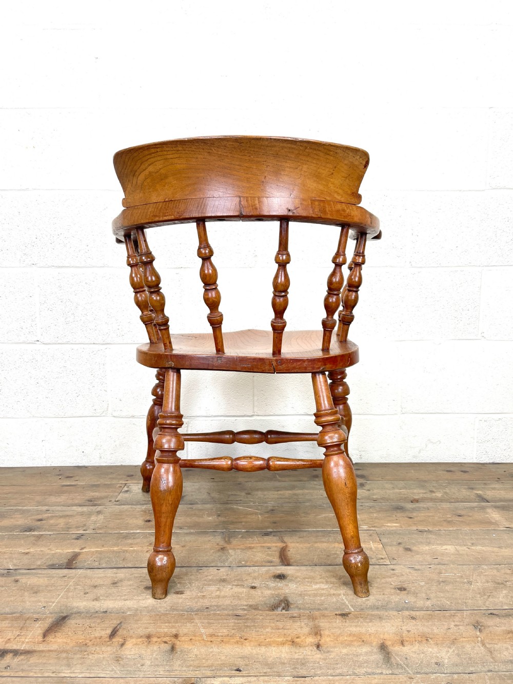 Antique Elm Captain's Chair View VIII