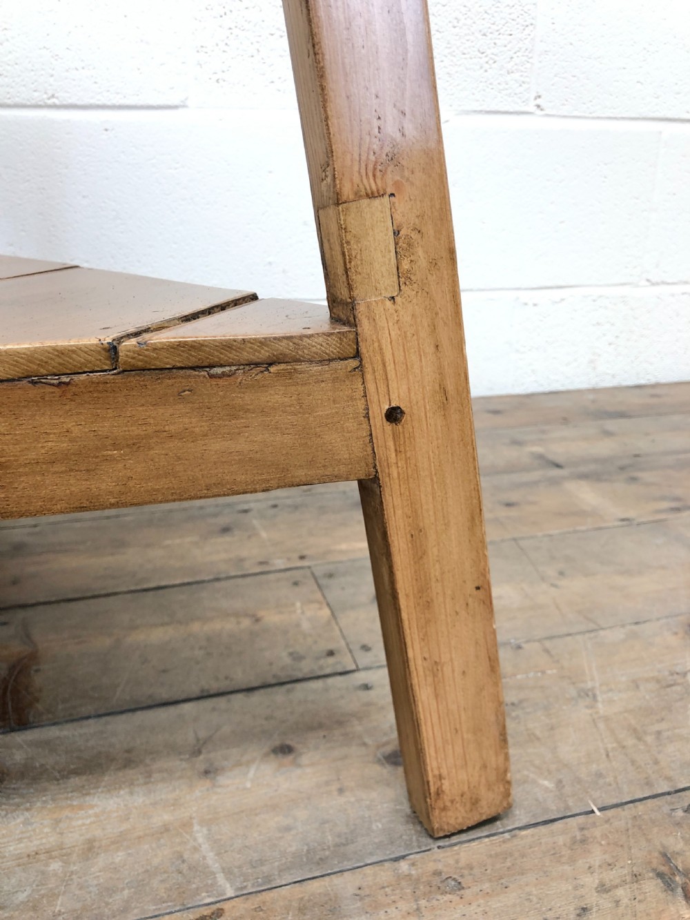 Antique Pine Cricket Table View VIII
