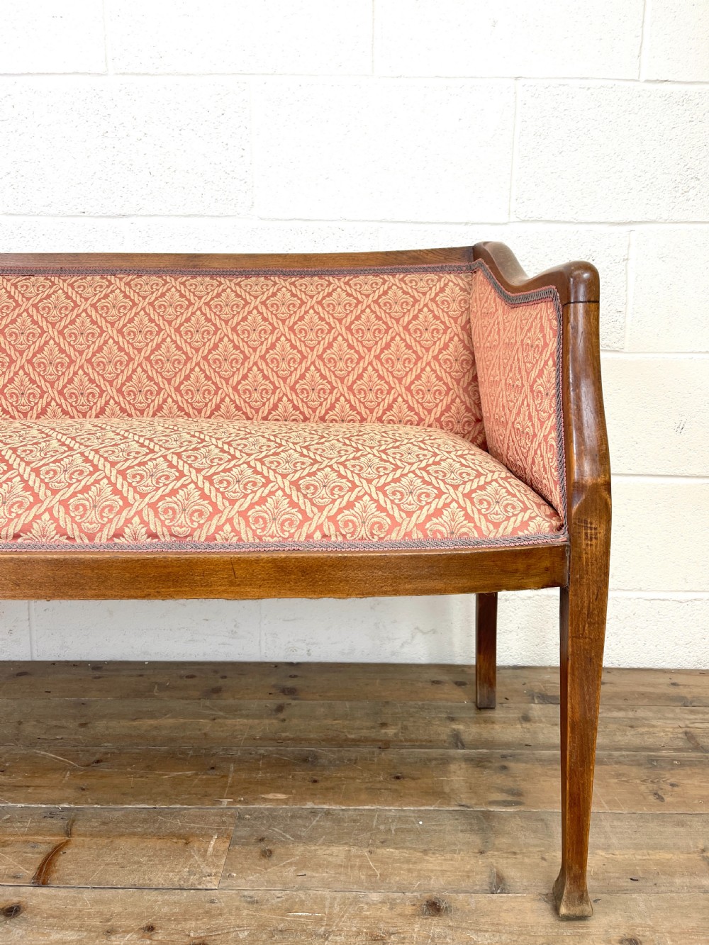 Antique Edwardian Parlour Sofa View IV