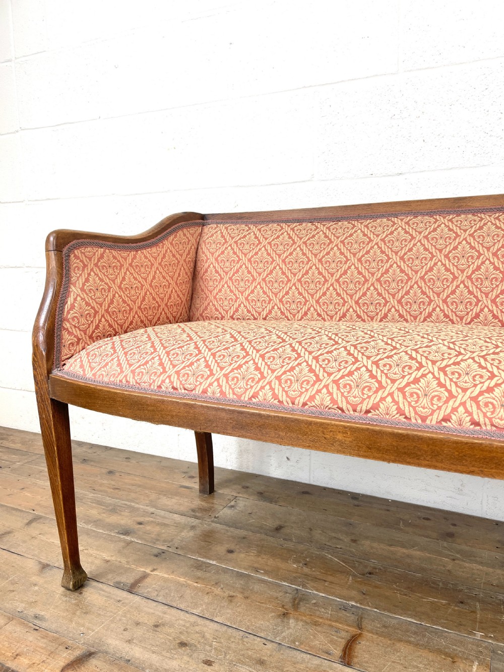 Antique Edwardian Parlour Sofa View V