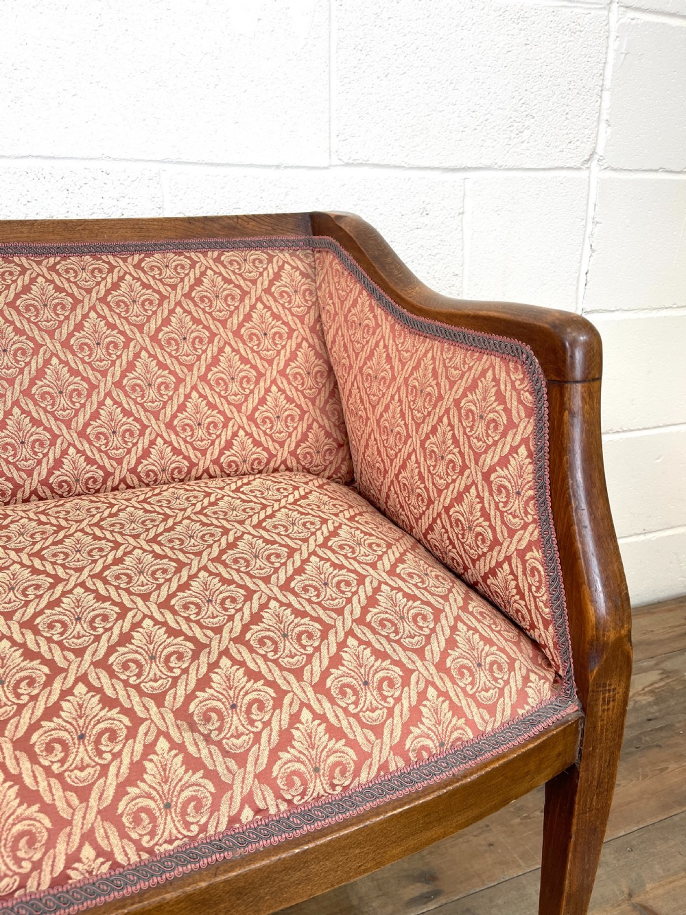 Antique Edwardian Parlour Sofa View VI