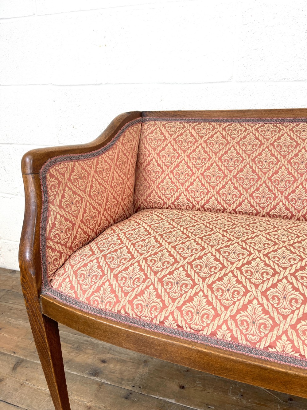 Antique Edwardian Parlour Sofa View VII