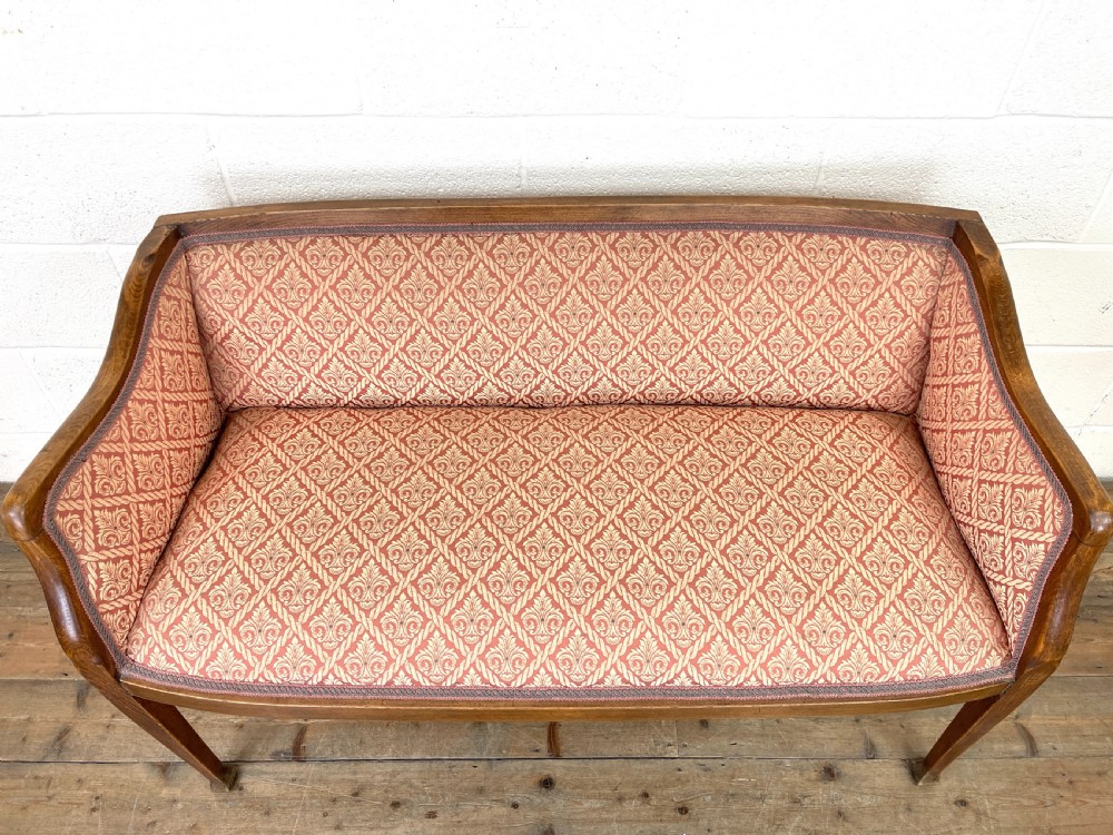 Antique Edwardian Parlour Sofa View VIII