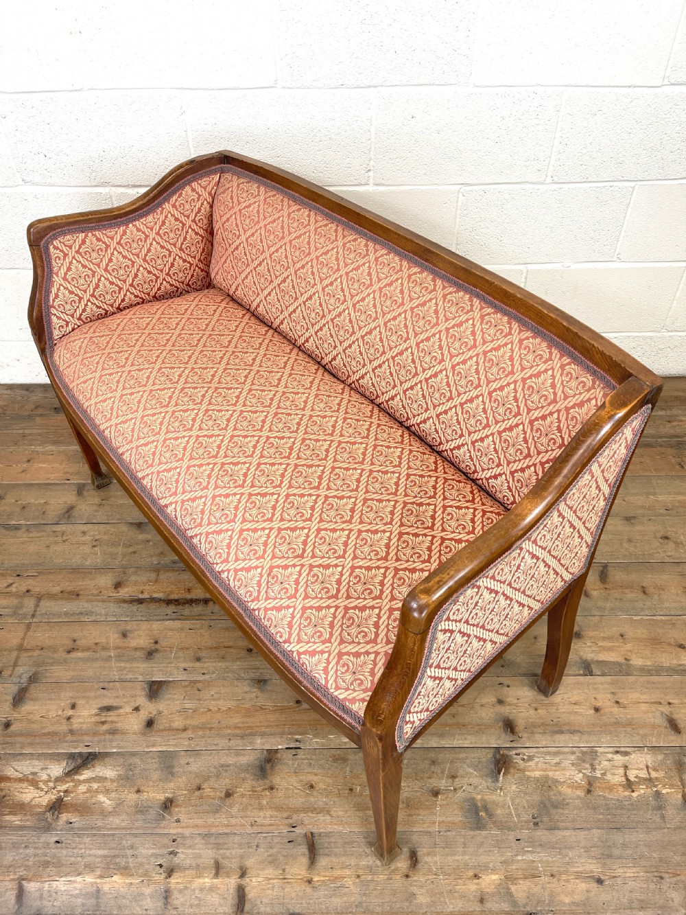 Antique Edwardian Parlour Sofa View X