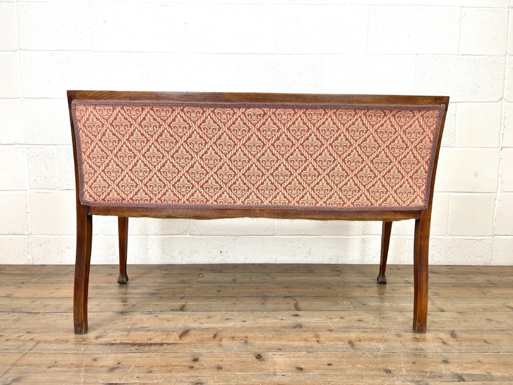 Antique Edwardian Parlour Sofa View XI