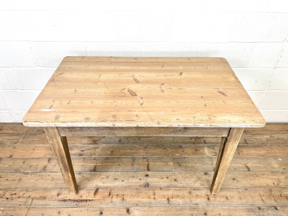 Antique Pine Farmhouse Kitchen Table View IV