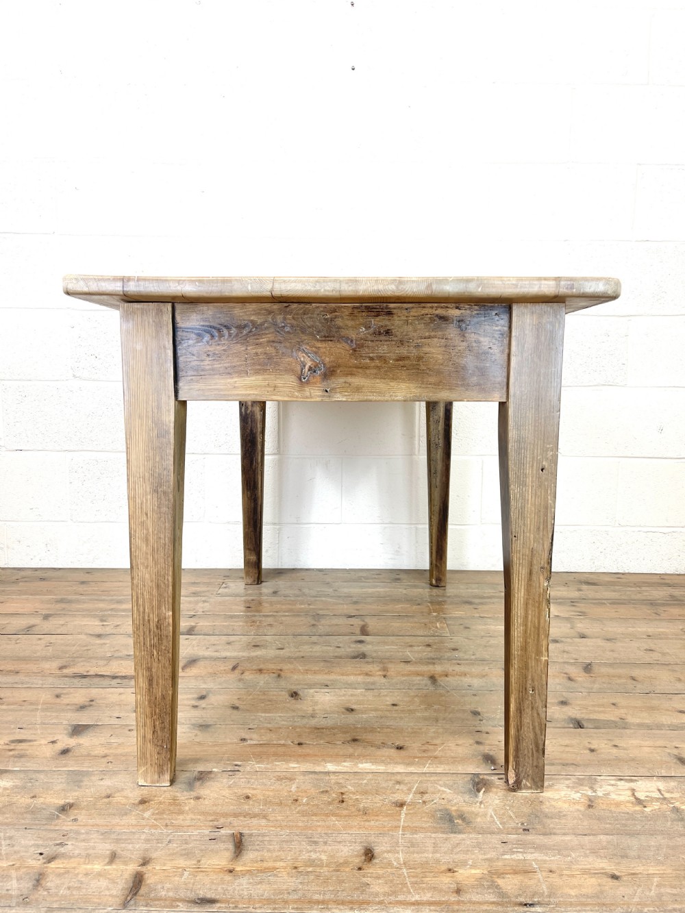 Antique Pine Farmhouse Kitchen Table View VII