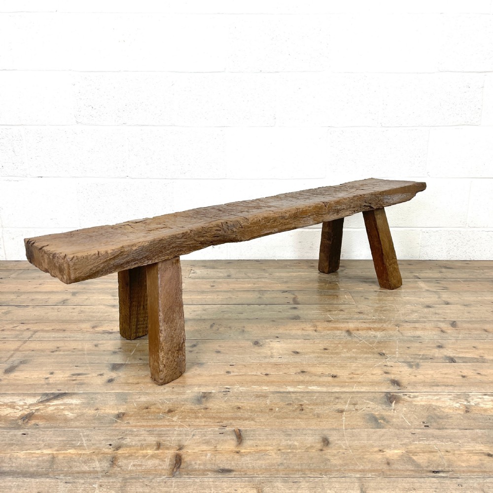 Rustic Wooden Antique Bench