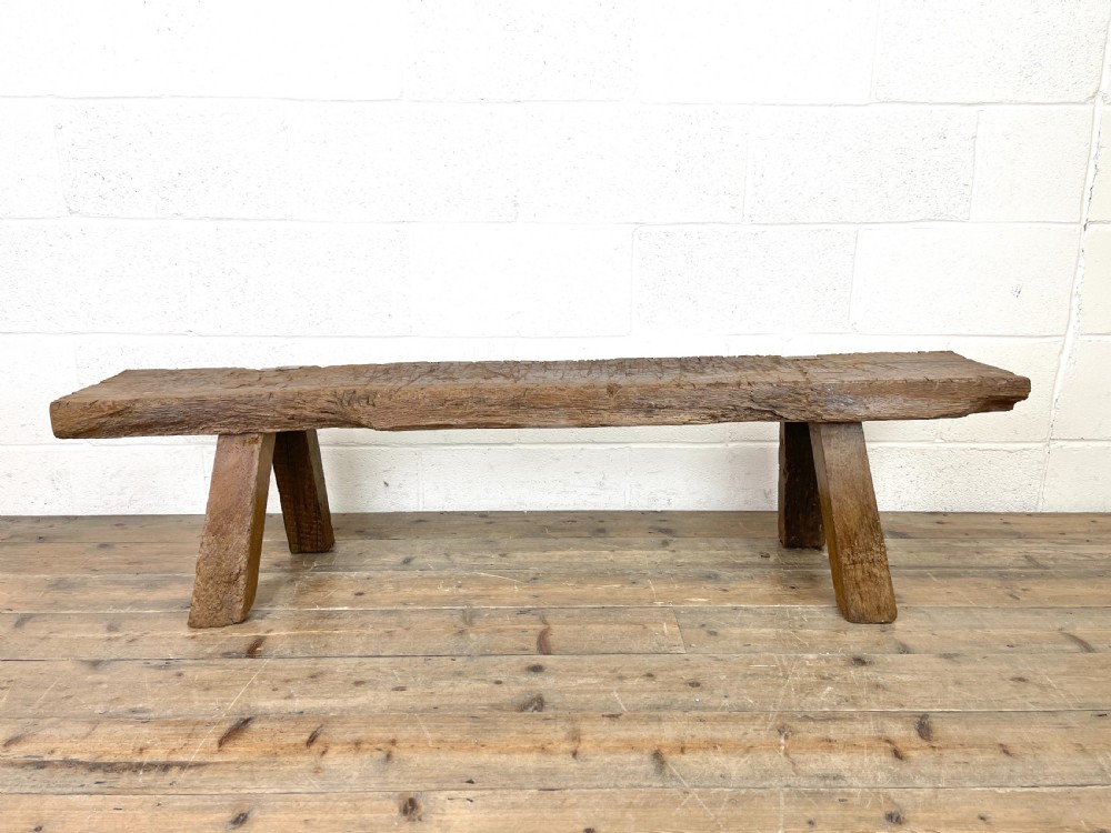 Rustic Wooden Antique Bench View III