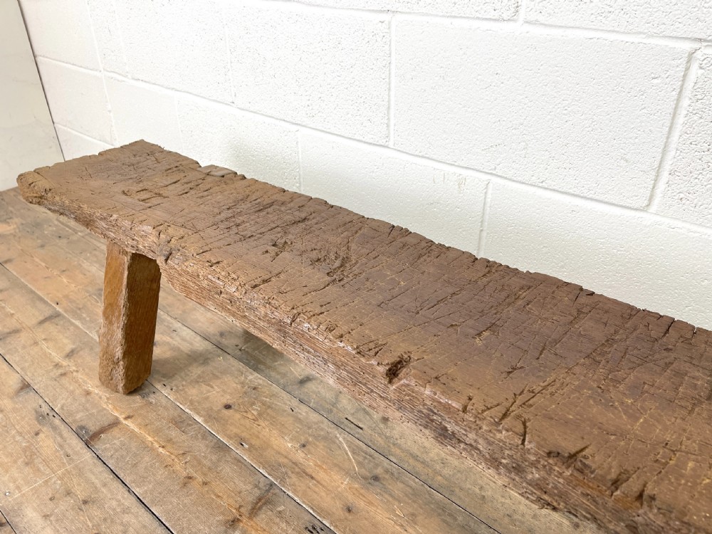 Rustic Wooden Antique Bench View VI