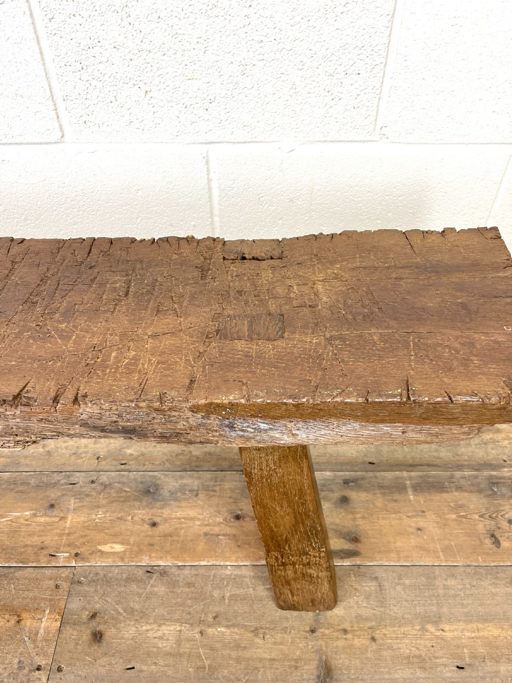Rustic Wooden Antique Bench View VII