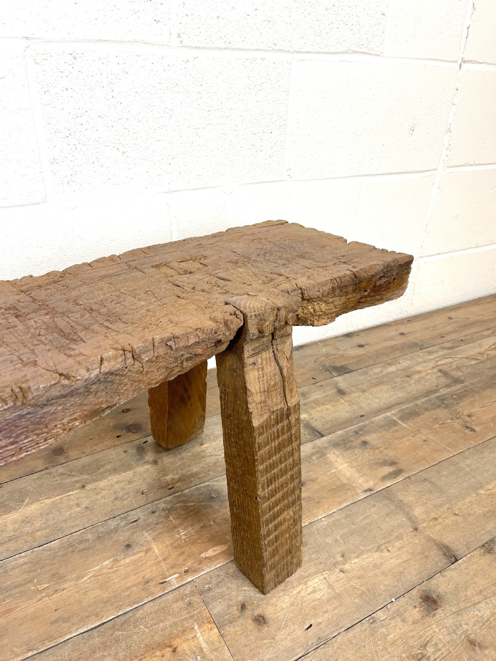 Rustic Wooden Antique Bench View VIII