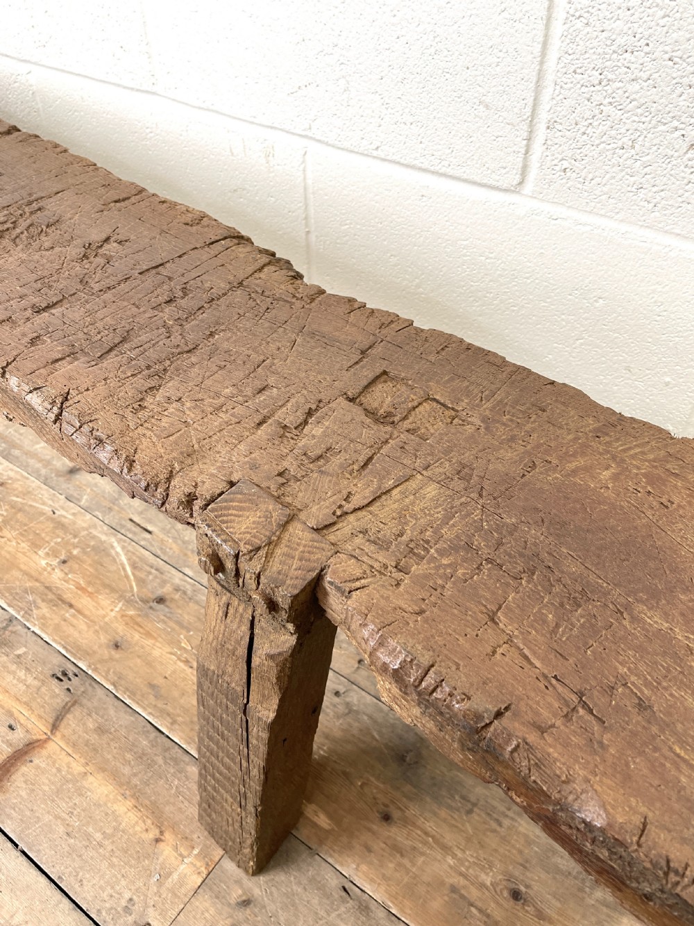 Rustic Wooden Antique Bench View X