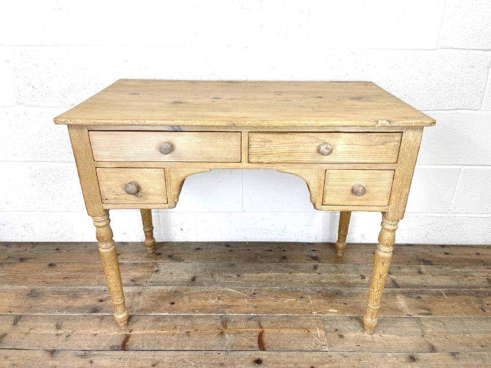 Antique Pine Side Table  View III