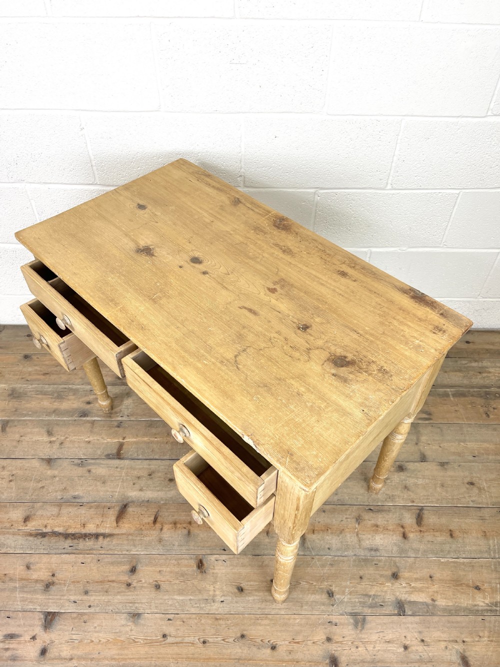 Antique Pine Side Table  View X