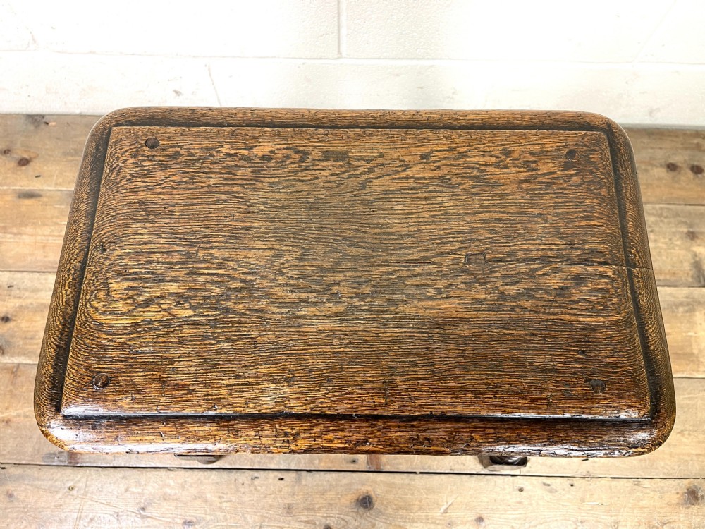 Antique Oak Joint Stool View VI