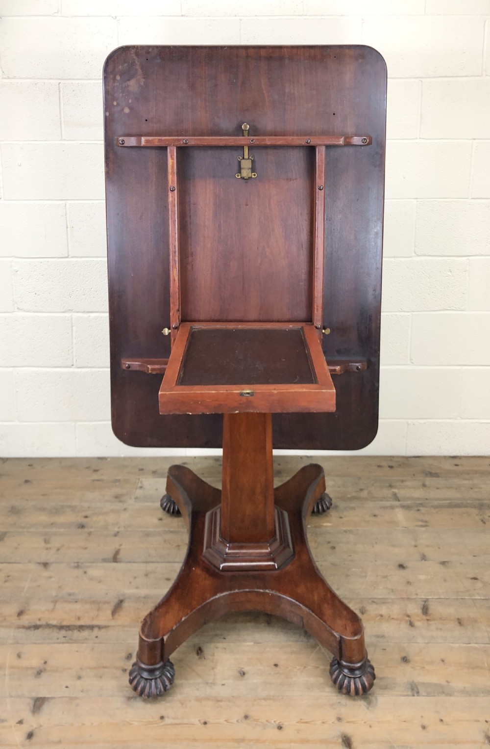 Antique Mahogany Tilt Top Table View IX