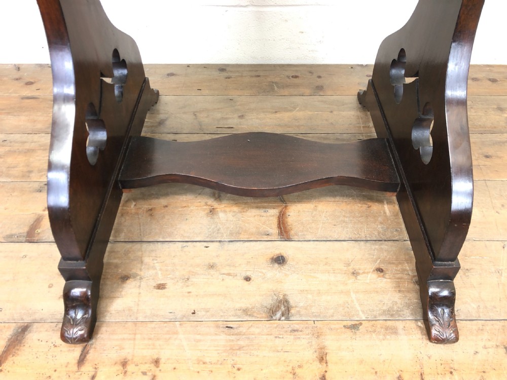 19TH CENTURY ANTIQUE PADAUK SIDE TABLE View VI