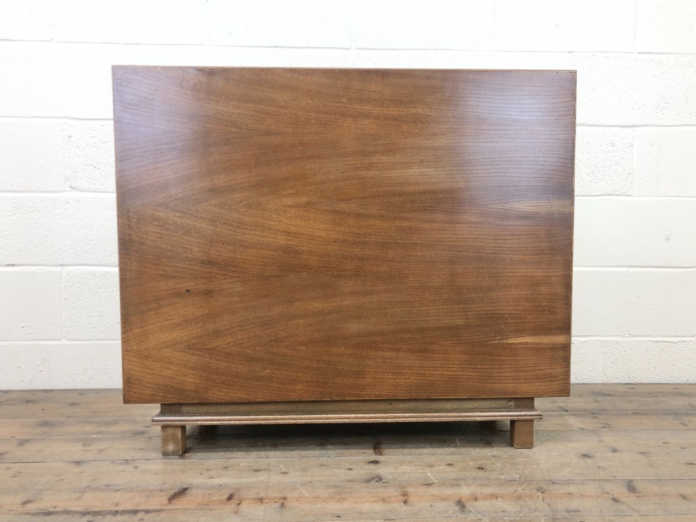 ANTIQUE PANELLED PALE OAK MONK’S BENCH View VIII