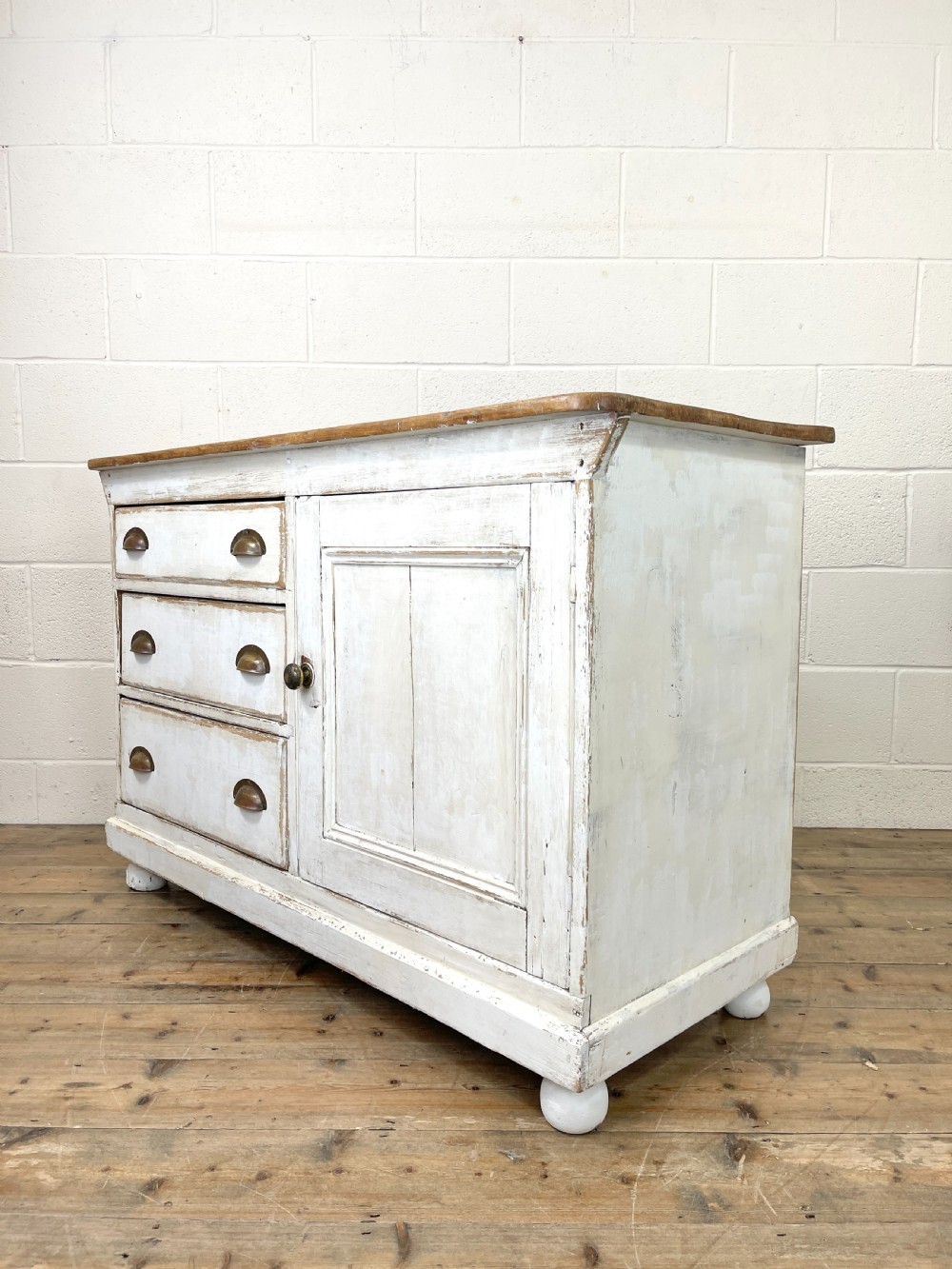 Distressed Rustic Antique Pine Cupboard View VIII