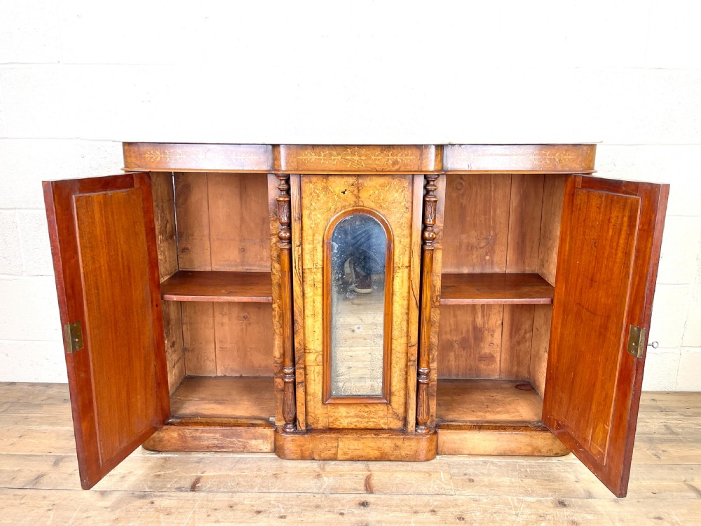 Antique Inlaid Walnut Sideboard View III