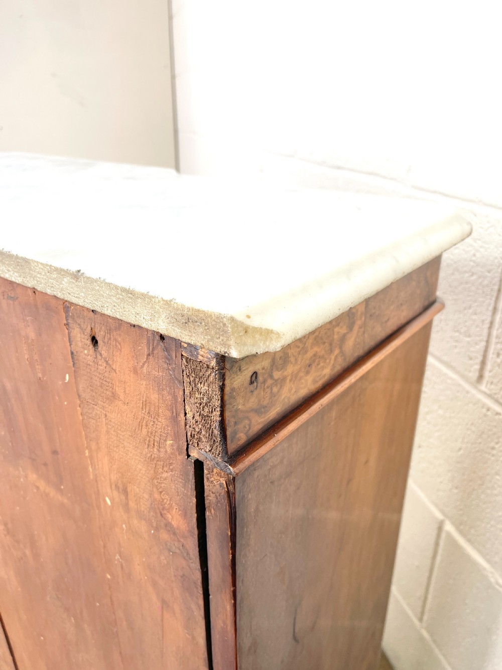 Antique Inlaid Walnut Sideboard View IX