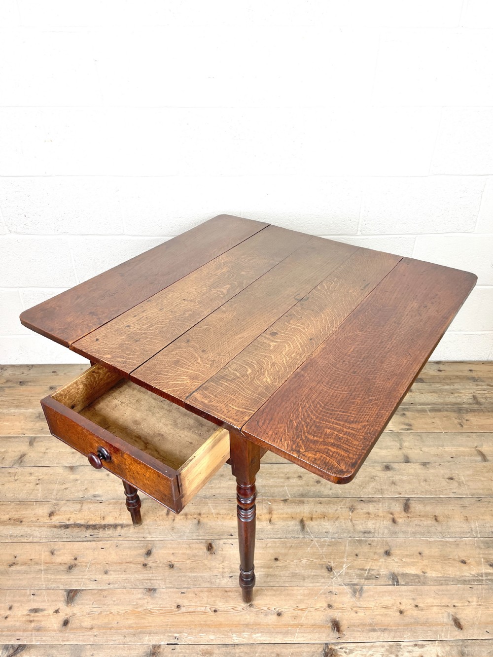 Antique Welsh Oak Drop Leaf Pembroke Table  View IX