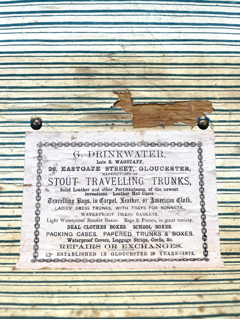 RUSTIC ANTIQUE PINE DOME TOP TRUNK View VIII