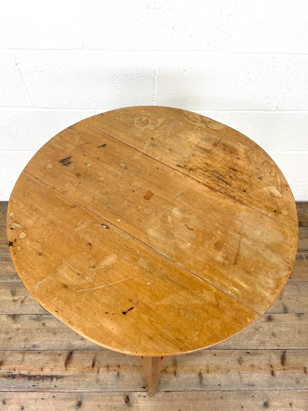 Antique Pine Cricket Table View III