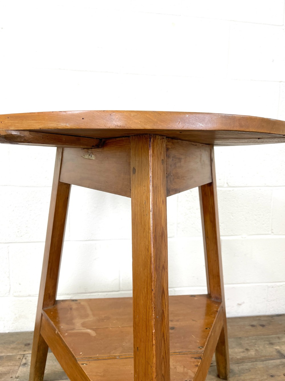 Antique Pine Cricket Table View VI